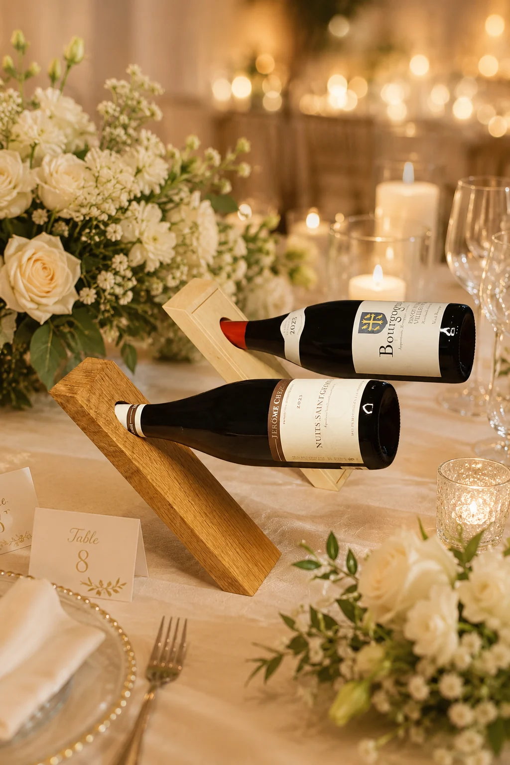 Porte-bouteille à vin en bois